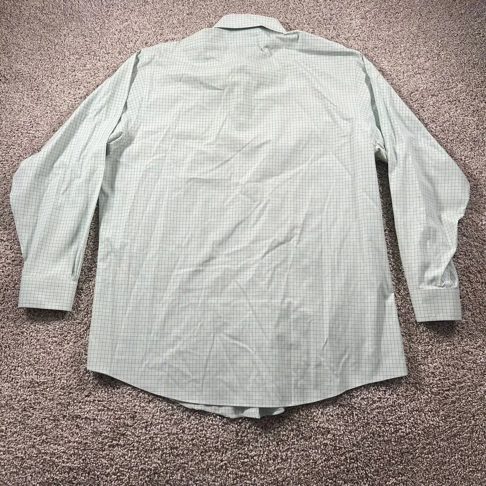 Vintage Brooks Brothers 346 Shirt Men 17.5-4/5 Plaid Slim Fit Classiccore Pocket - Picture 14 of 16